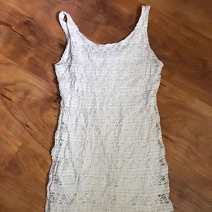 White lace dress